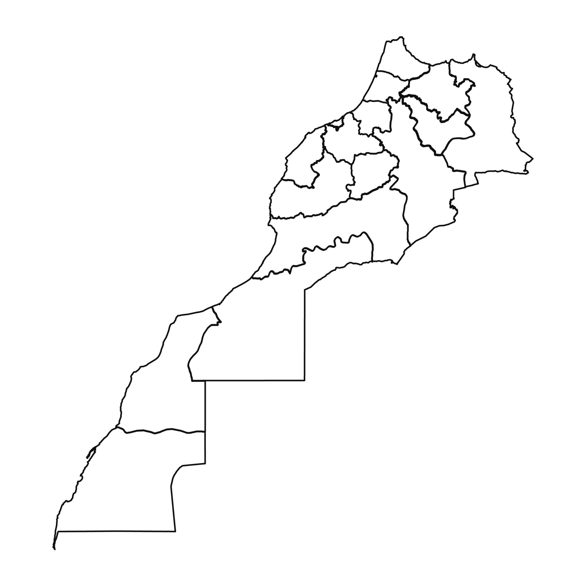 Carte du Maroc
